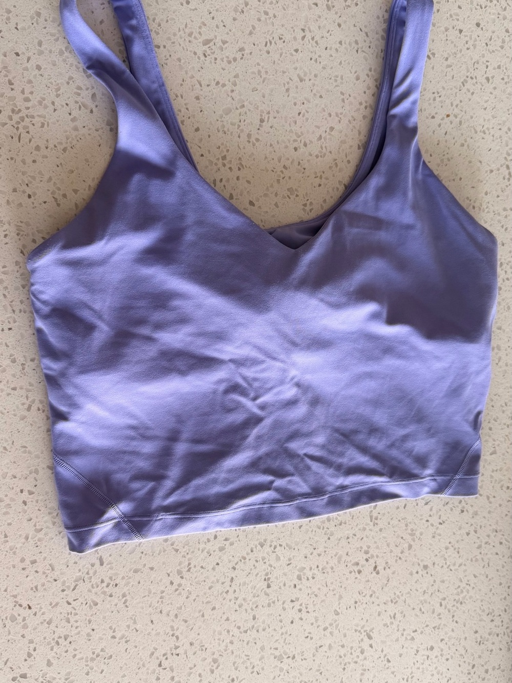 lululemon athletica Lavender V-Neck Bralette Crop Top